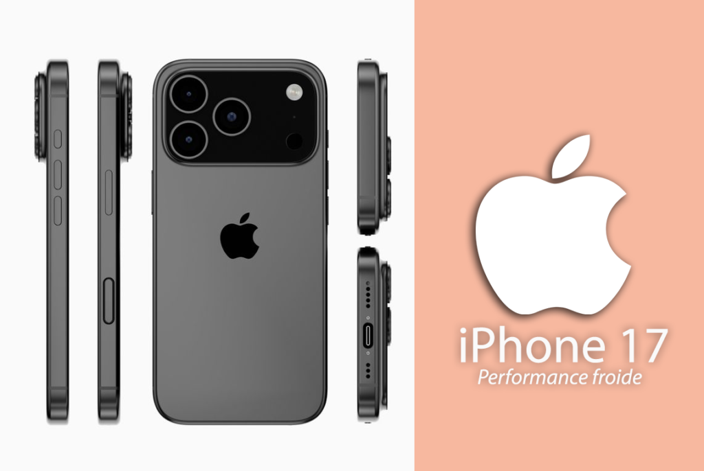 métaux de refroidissement iPhone 17